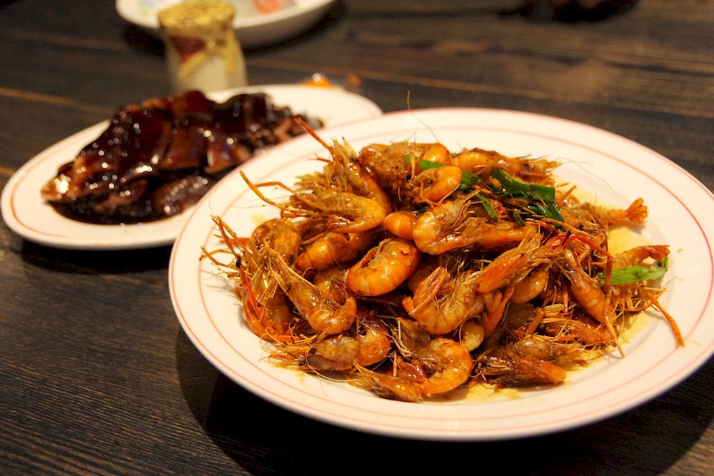 You Bao Xia is a popular dish in Shanghai, often eaten with hot rice